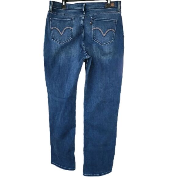 Levi's 512 Perfectly Slimming Black Tag Blue Denim Jeans Women's 16M - Picture 2 of 10